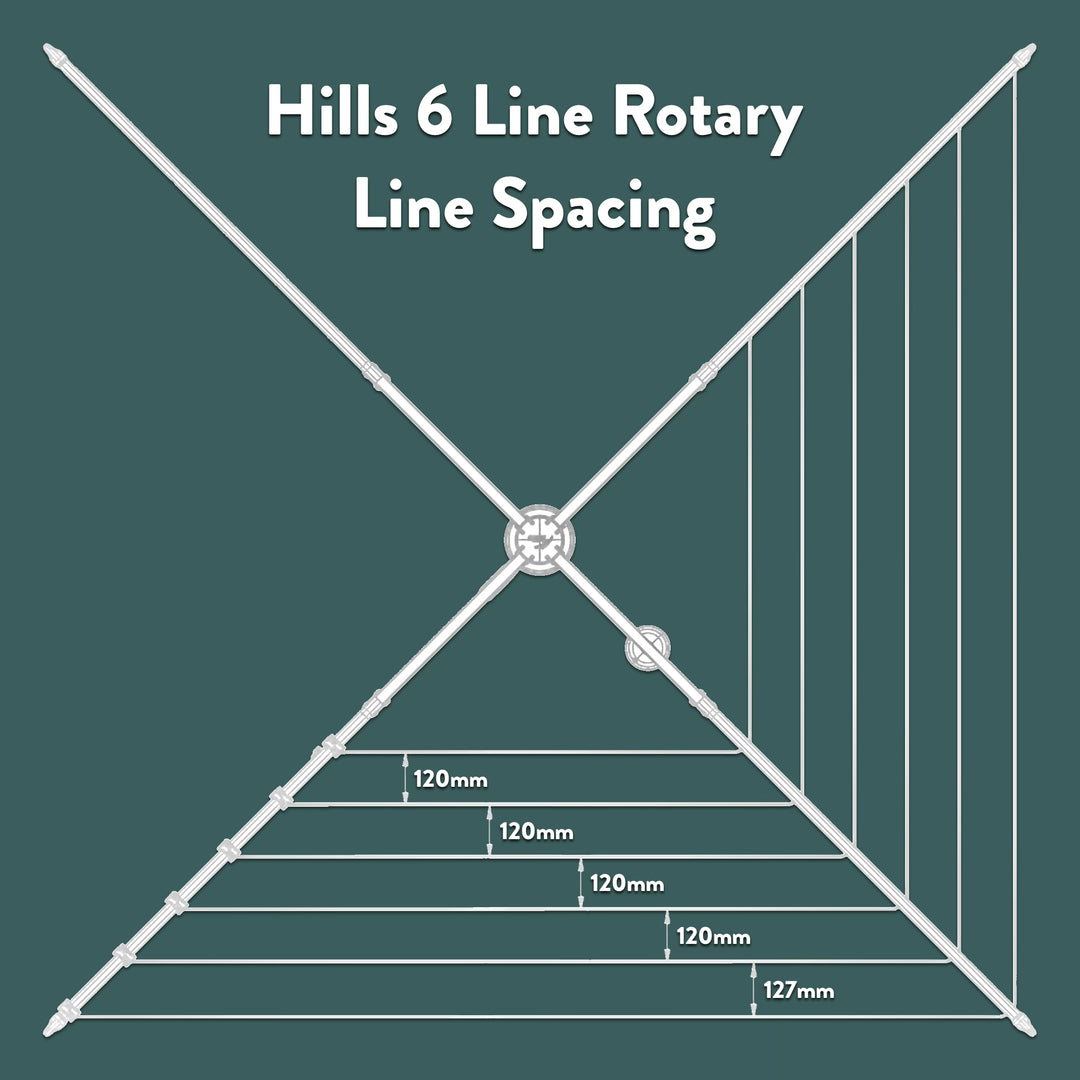 Hills Hoist 6 Line Rotary Clothesline