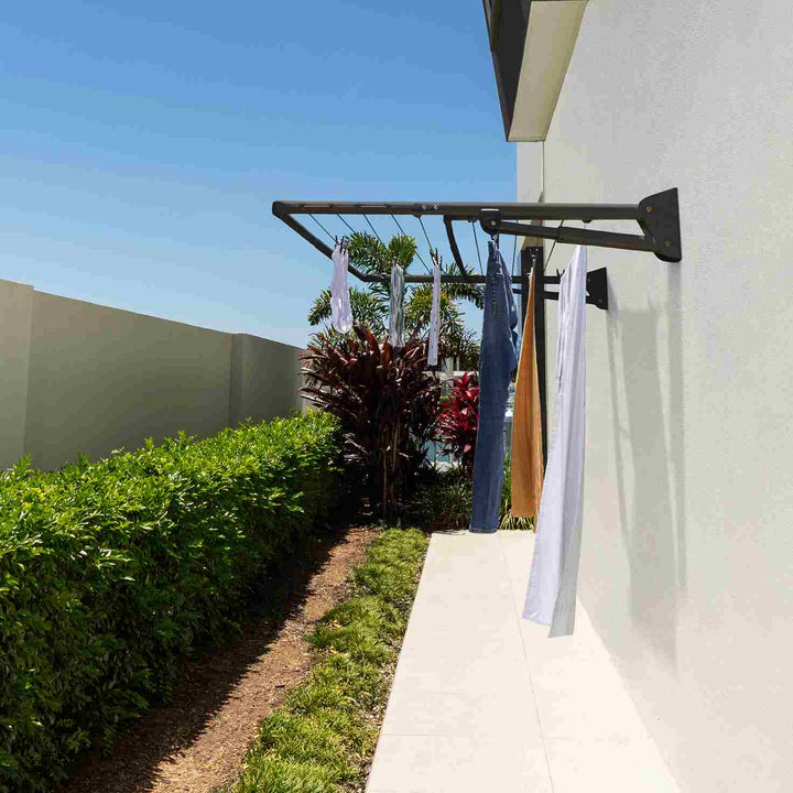 Hills Double Clothesline with washing on it