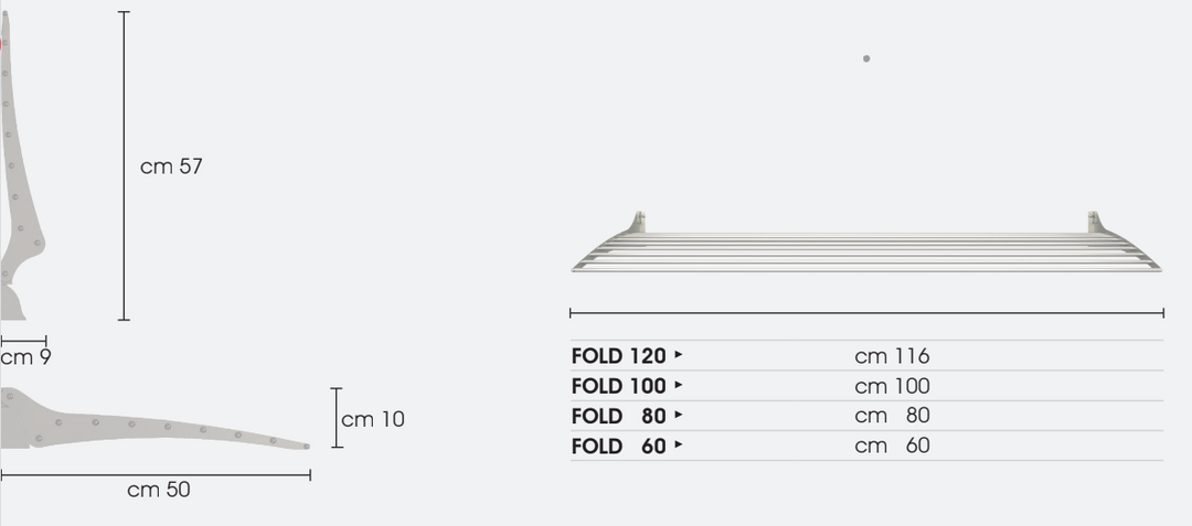 foxydry fold clothesline specifications