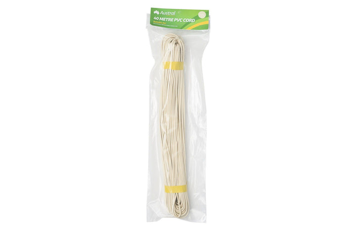 Austral 40m Clothesline Cord - Classic Cream Packed