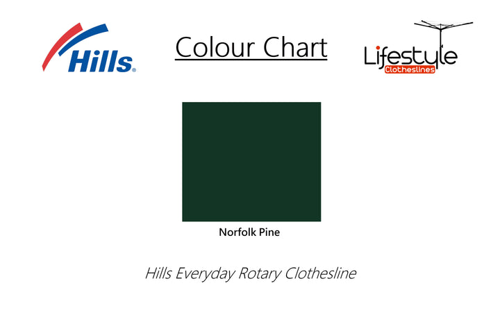 Hills Everyday Rotary 37 Clothesline colour chart