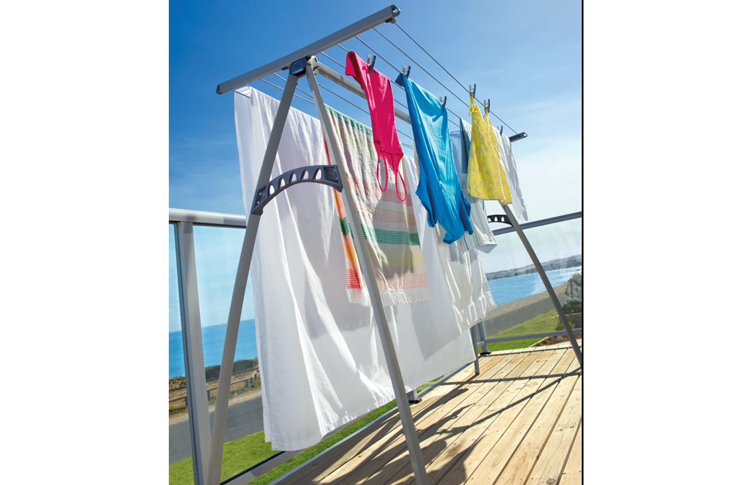 Hills Portable 170 Clothesline Lifestyle Clotheslines