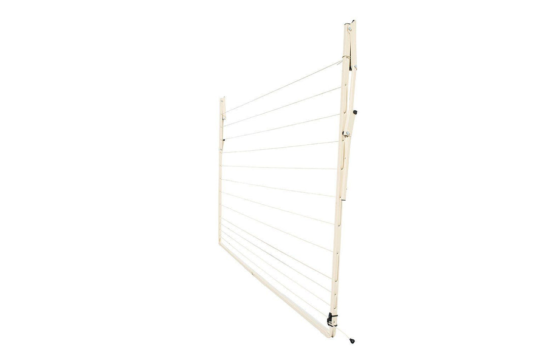 Austral Standard 28 Clothesline - Classic Cream Right Side Folded Down