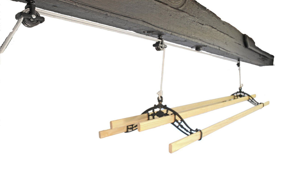 Classic Ceiling Airer - Black Hanging to the Ceiling