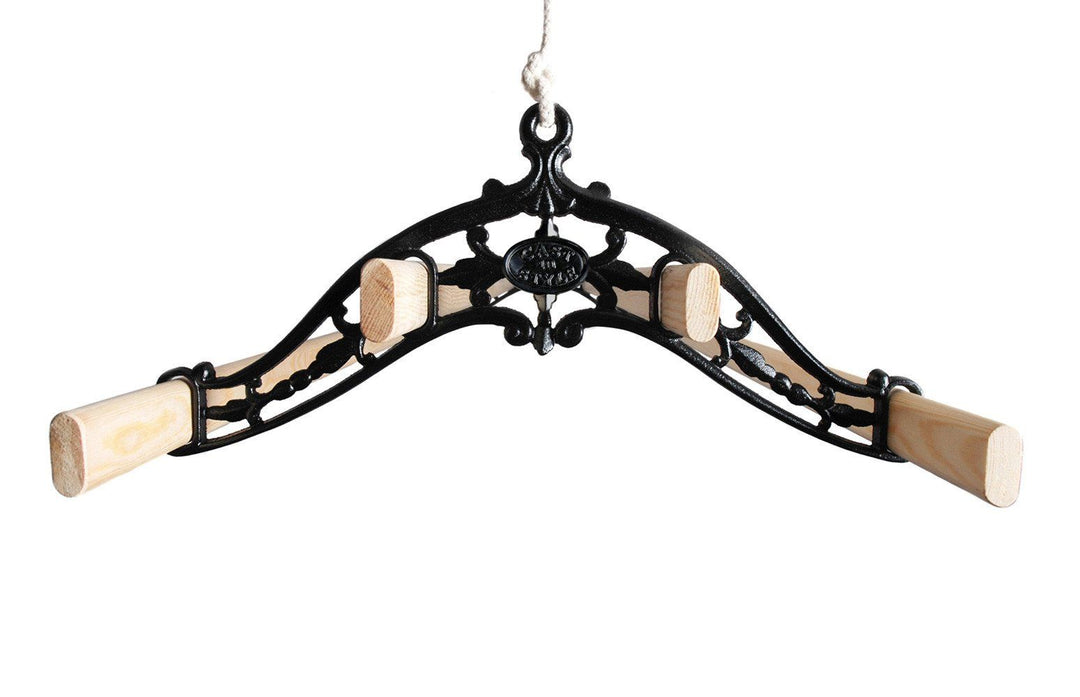 Classic Ceiling Airer - Black Left Side View